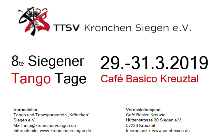 Tamzverien TTSV Krönchen Siegen e.V. Tango Ball